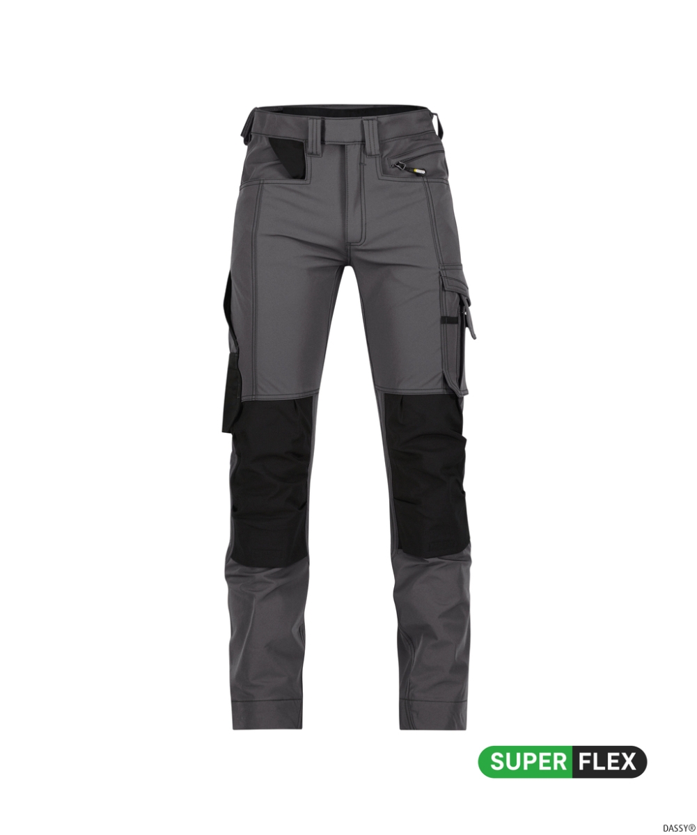 DASSY-Stretch-Arbeitshose, IMPAX, anthrazitgrau/schwarz