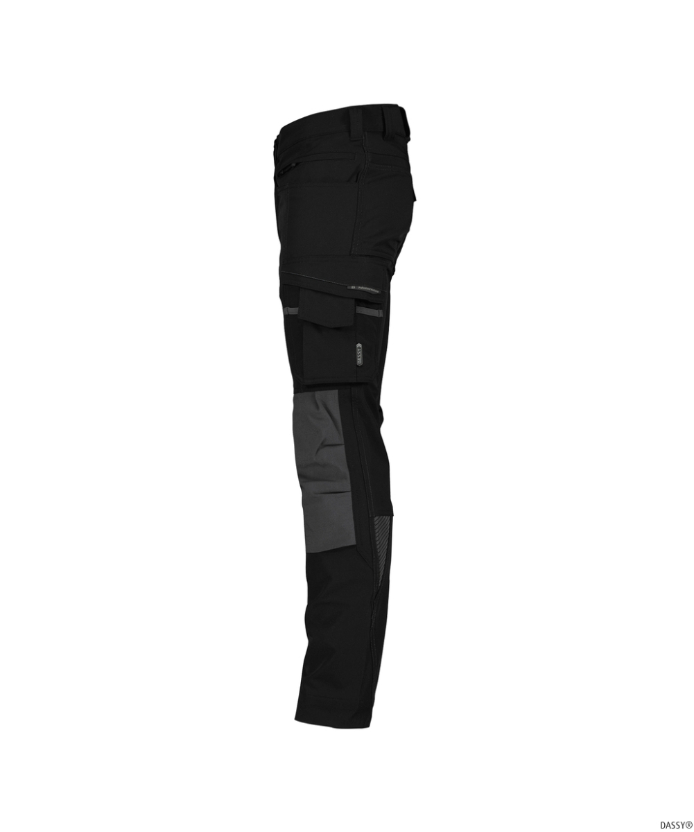 DASSY-Stretch-Arbeitshose, IMPAX, schwarz/anthrazitgrau