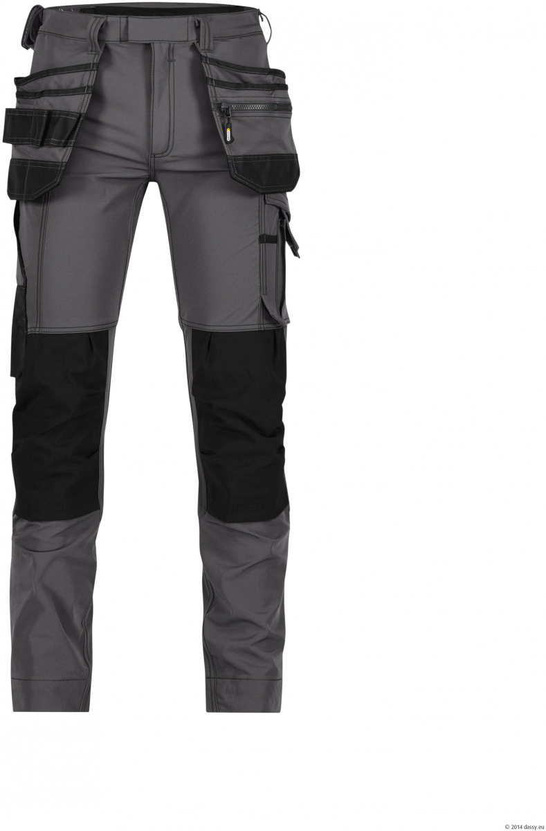 DASSY-Stretch-Arbeitshose MATRIX, anthrazitgrau/schwarz