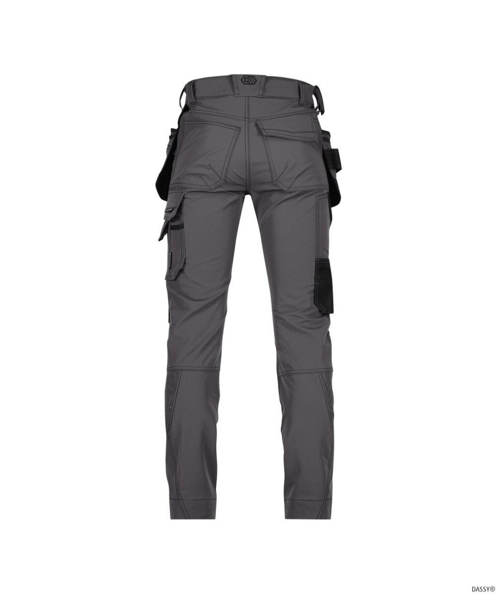 DASSY-Stretch-Arbeitshose MATRIX, anthrazitgrau/schwarz
