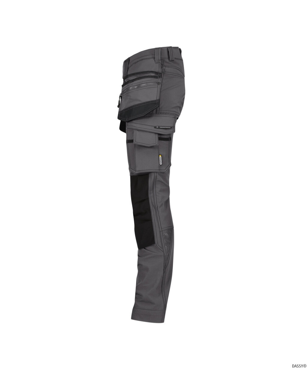 DASSY-Stretch-Arbeitshose MATRIX, anthrazitgrau/schwarz