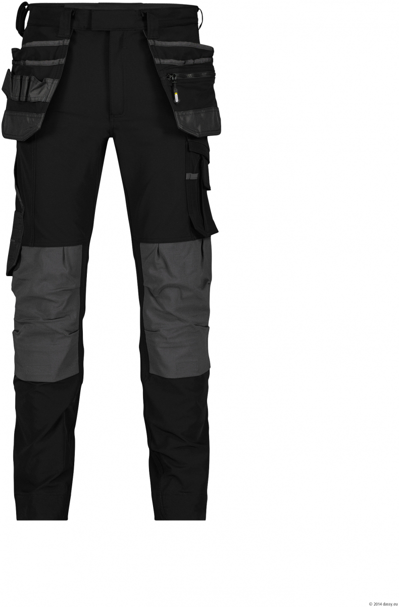 DASSY-Stretch-Arbeitshose MATRIX, schwarz/anthrazitgrau