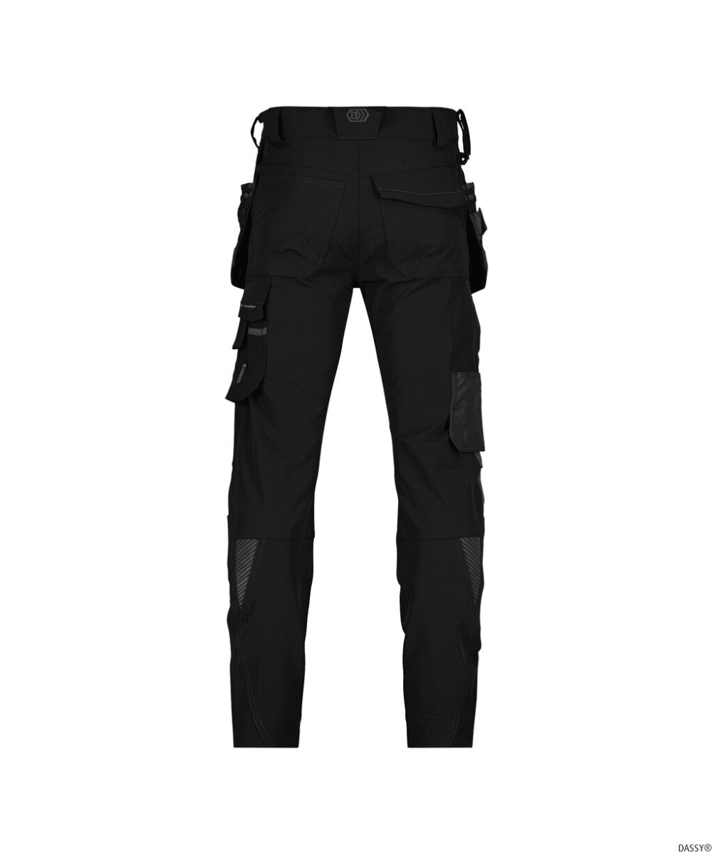 DASSY-Stretch-Arbeitshose MATRIX, schwarz/anthrazitgrau