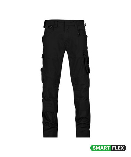 DASSY-Stretch-Arbeitshose mit Kniepolstertaschen DYNAX NEXT, 245 g/m², schwarz