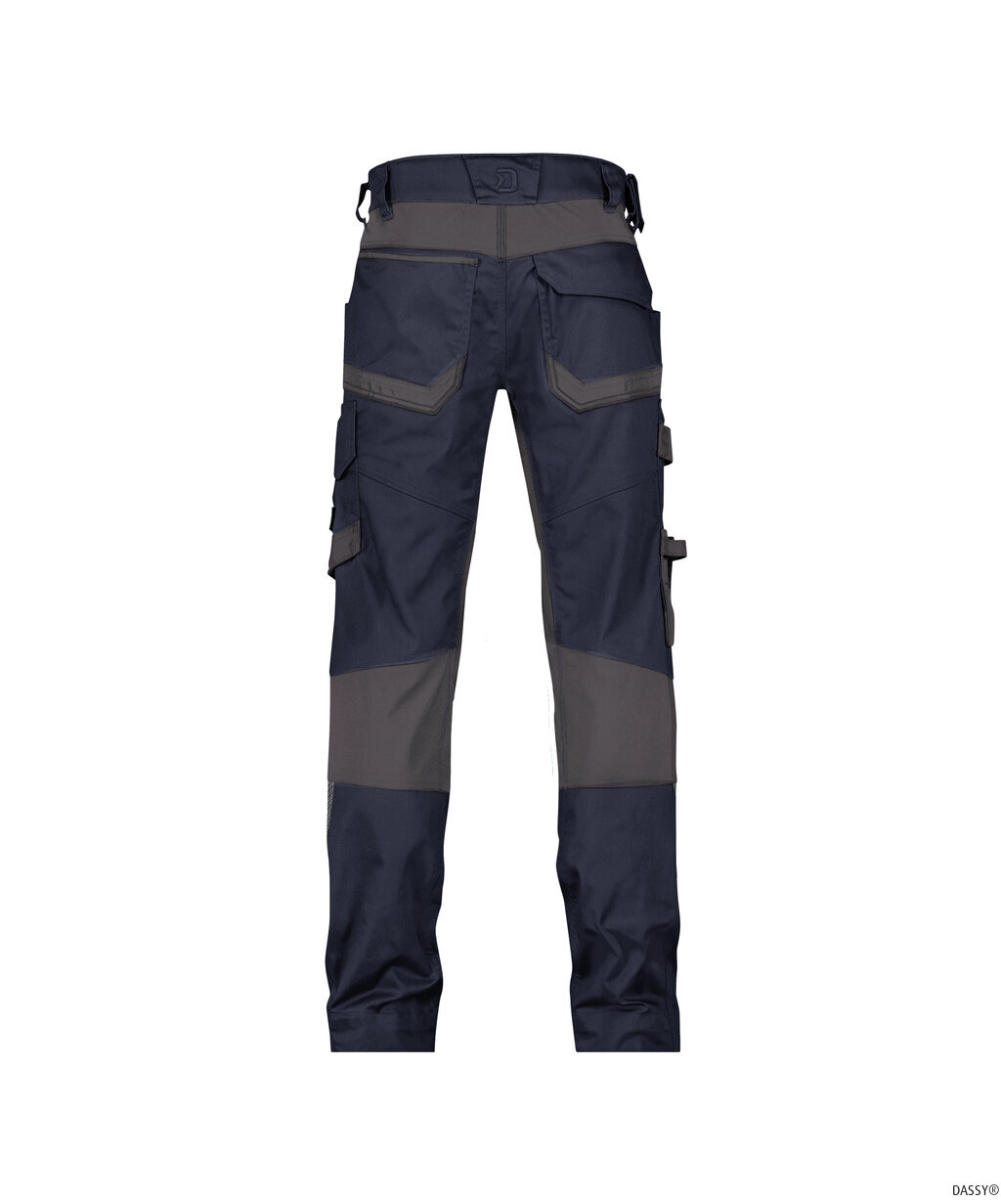 DASSY-Stretch-Arbeitshose mit Kniepolstertaschen DYNAX NEXT, 245 g/m², nachtblau/anthrazitgrau