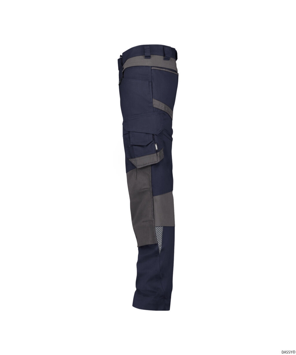 DASSY-Stretch-Arbeitshose mit Kniepolstertaschen DYNAX NEXT, 245 g/m², nachtblau/anthrazitgrau