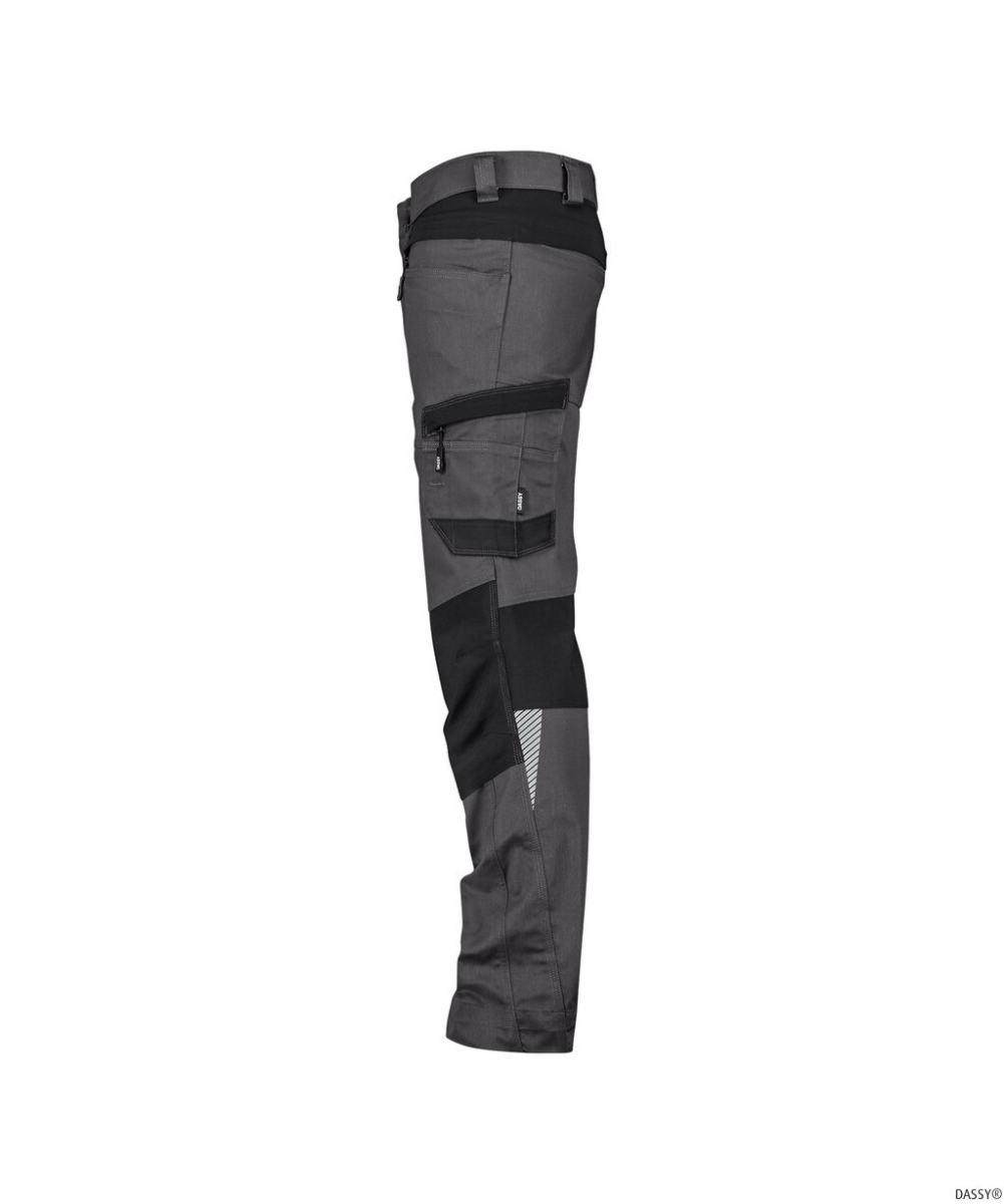 DASSY-Stretch-Arbeitshose HELIX NEXT, anthrazitgrau/schwarz