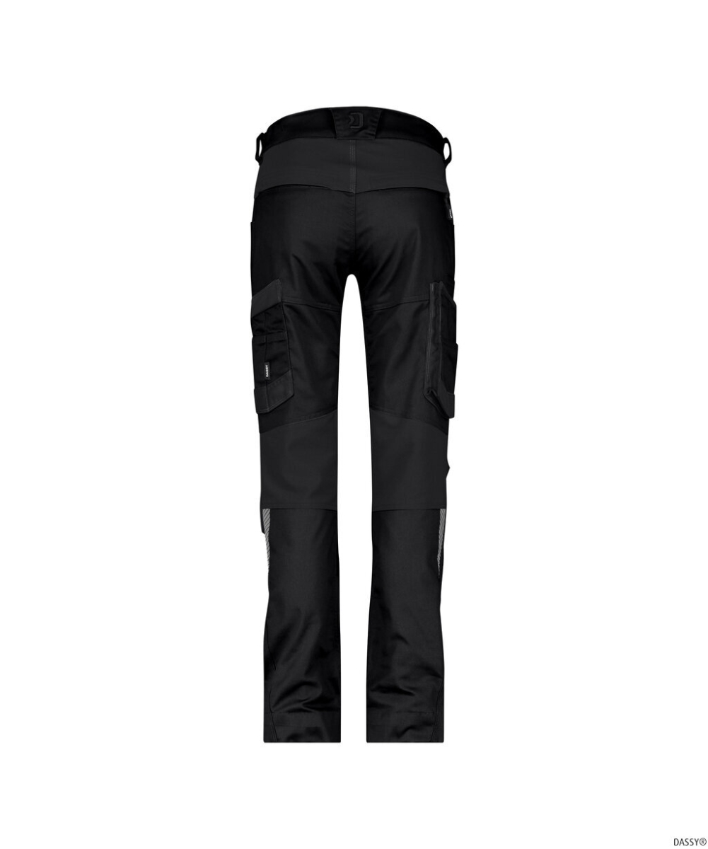 DASSY-Damen-Stretch-Arbeitshose HELIX NEXT, schwarz