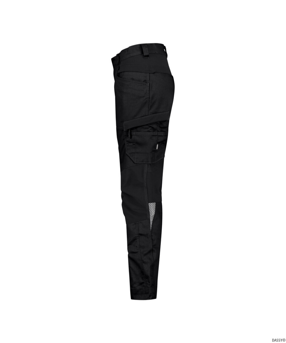 DASSY-Damen-Stretch-Arbeitshose HELIX NEXT, schwarz