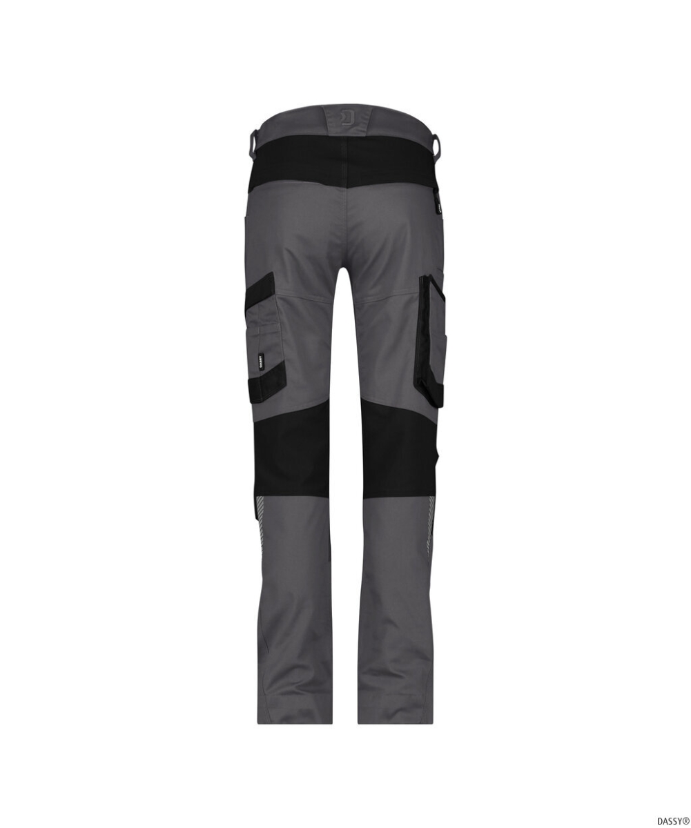 DASSY-Damen-Stretch-Arbeitshose HELIX NEXT, anthrazitgrau/schwarz