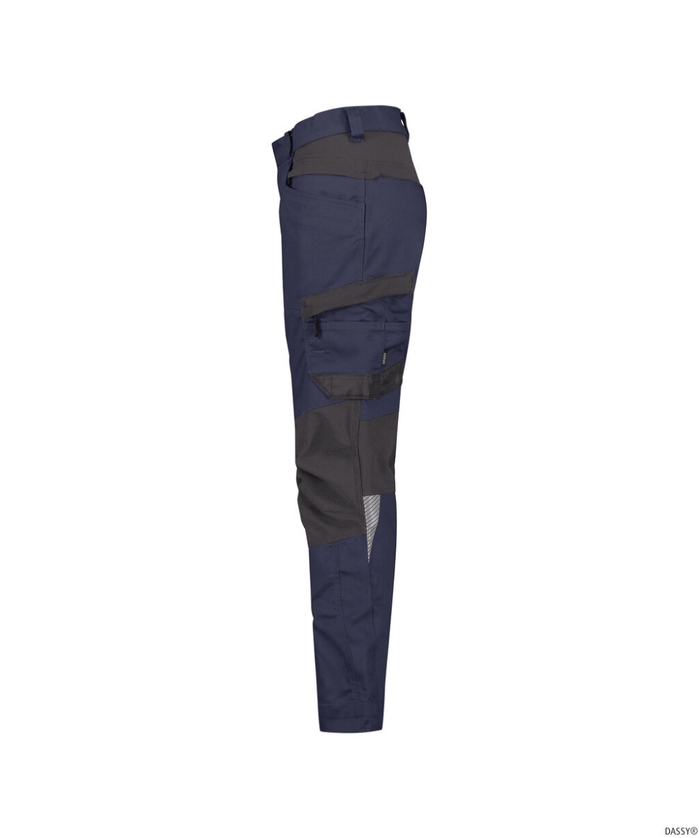 DASSY-Damen-Stretch-Arbeitshose HELIX NEXT, nachtblau/anthrazitgrau