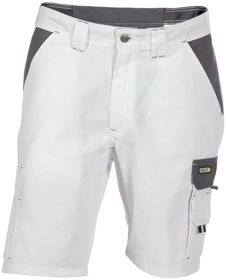 DASSY-Shorts ROMA, , weiß/grau