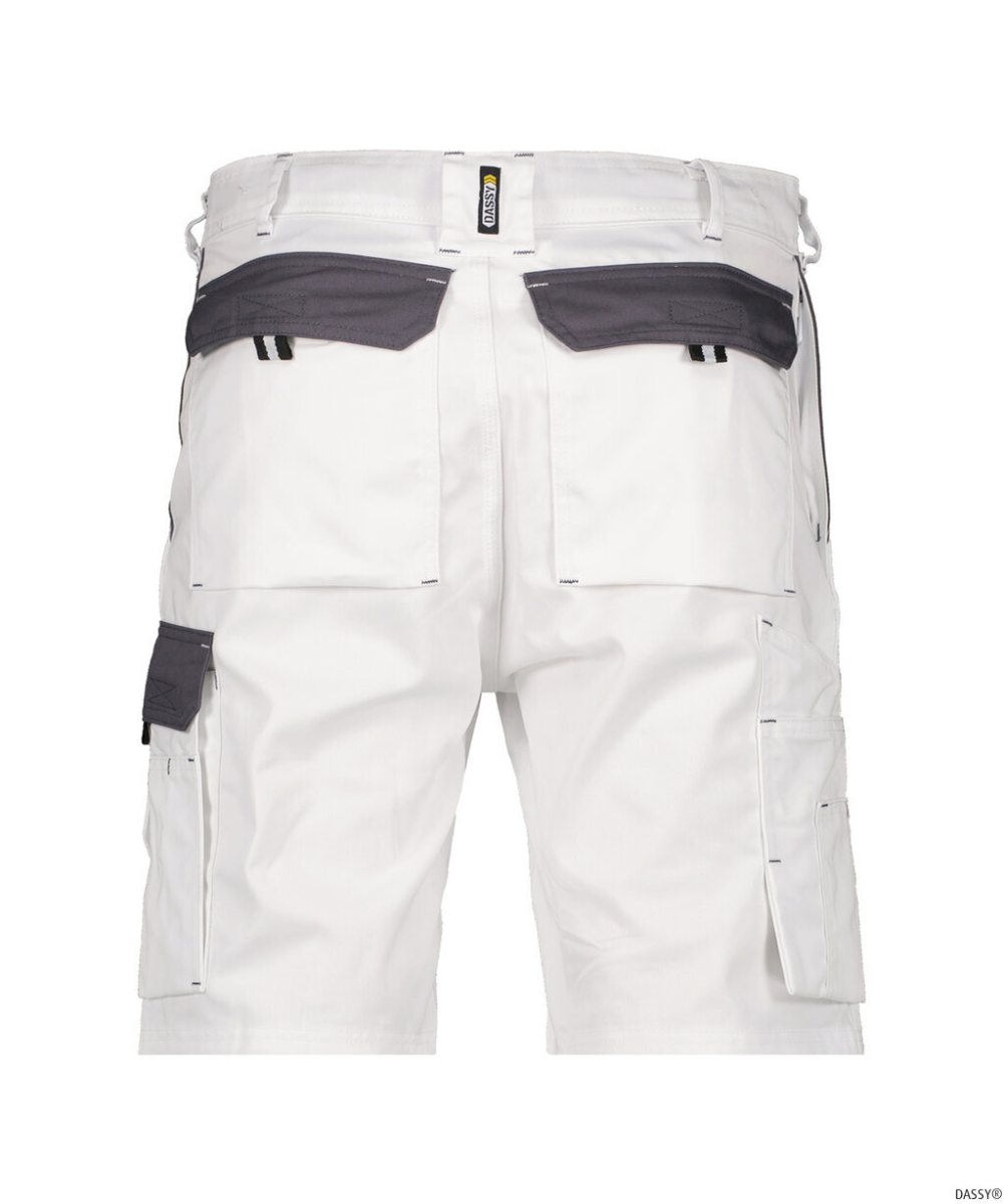 DASSY-Shorts ROMA, , weiß/grau