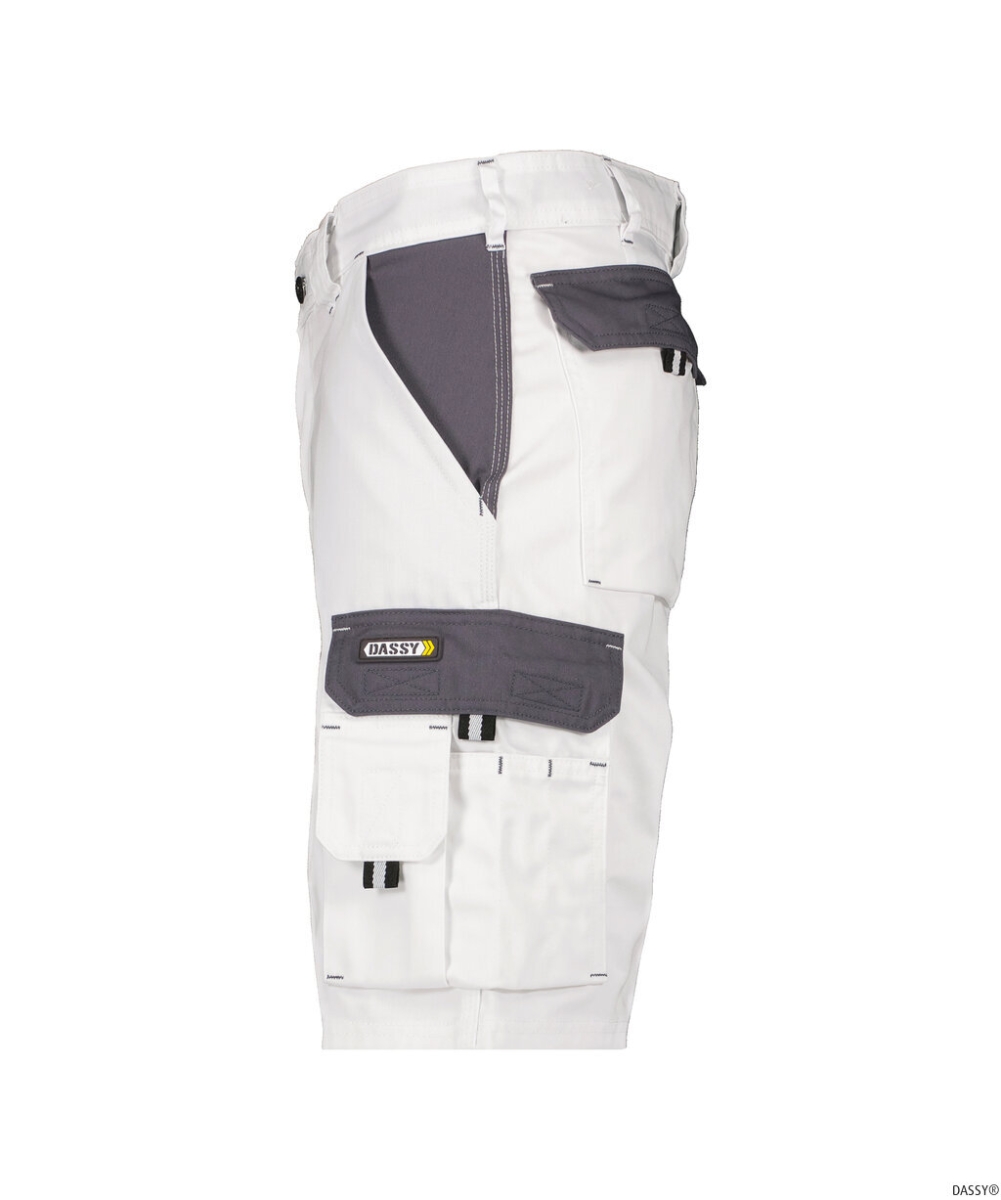 DASSY-Shorts ROMA, , weiß/grau