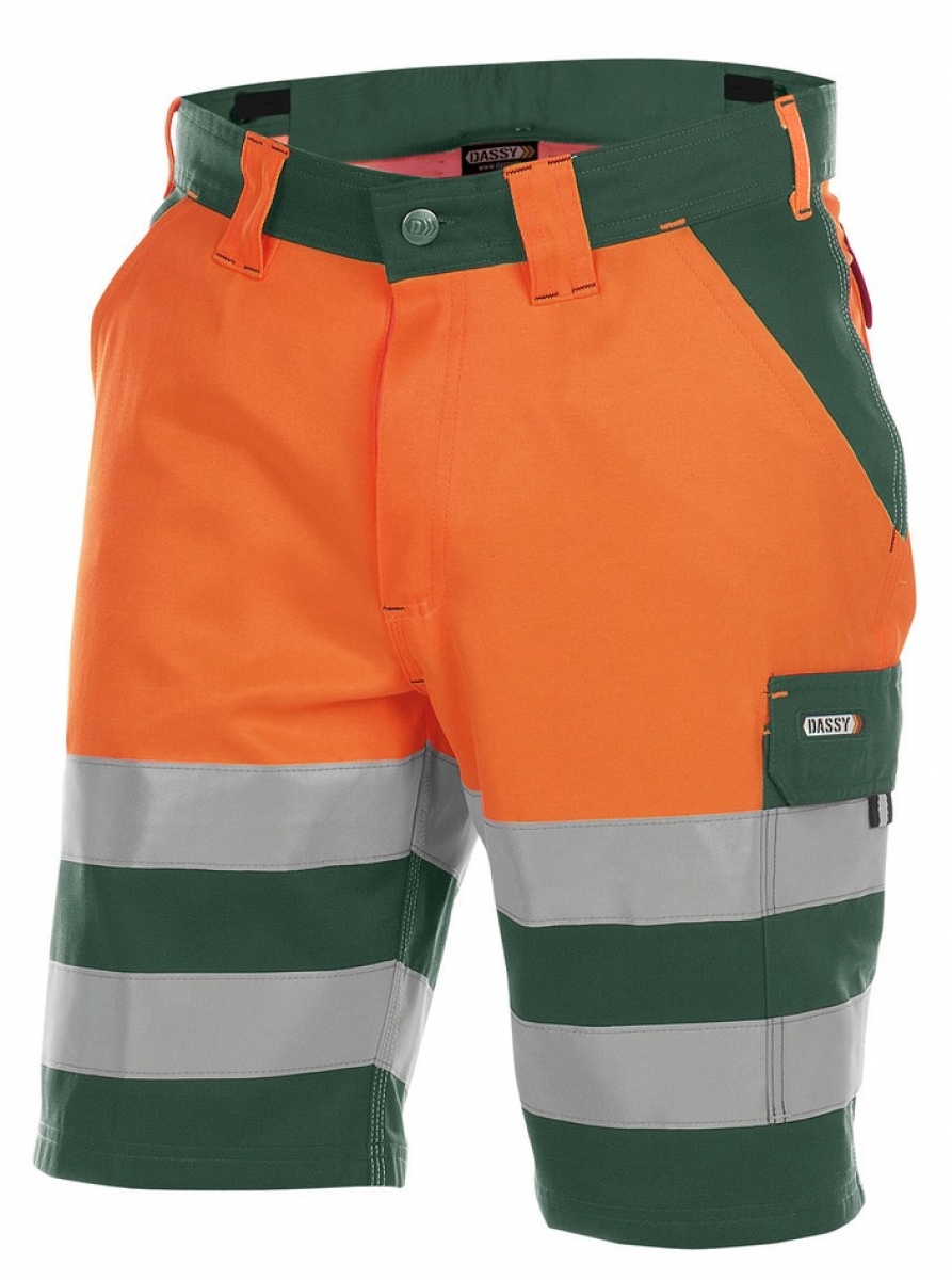DASSY-Warnschutz, Shorts "VENNA" , orange/grn