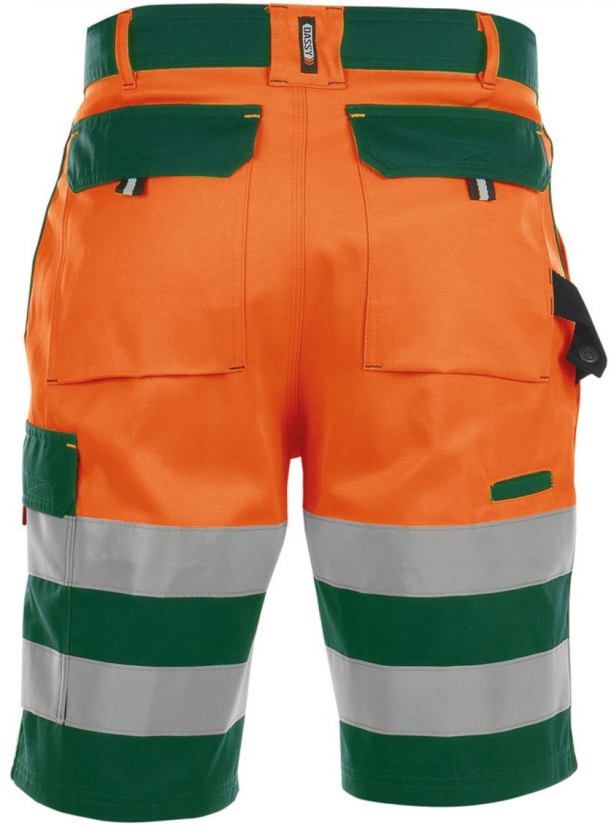 DASSY-Warnschutz, Shorts "VENNA" , orange/grn