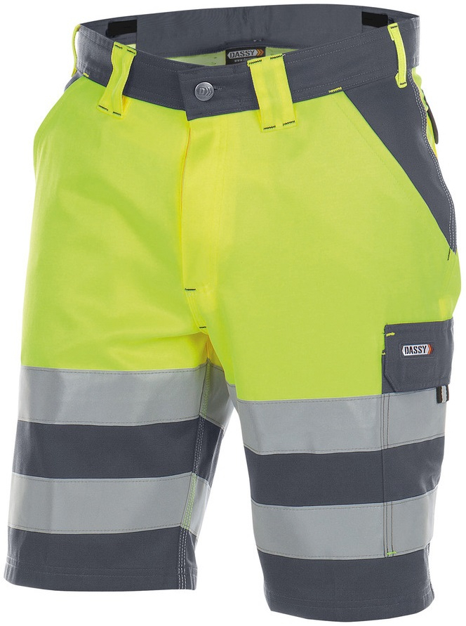 DASSY-Warnschutz, Shorts VENNA , gelb/grau