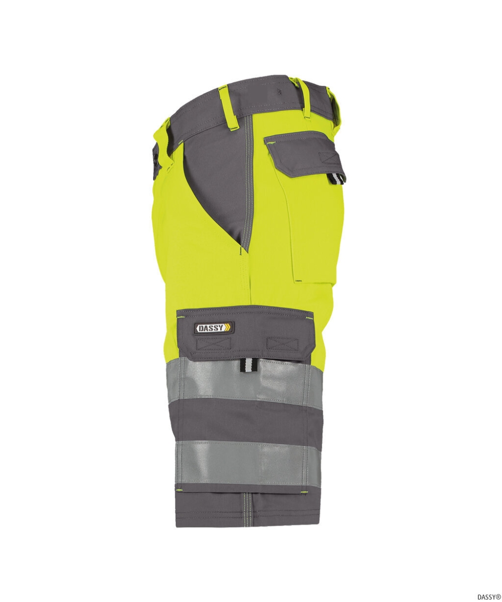 DASSY-Warnschutz, Shorts VENNA , gelb/grau