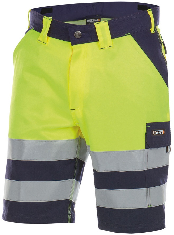 DASSY-Warnschutz, Shorts VENNA , gelb/dunkelblau
