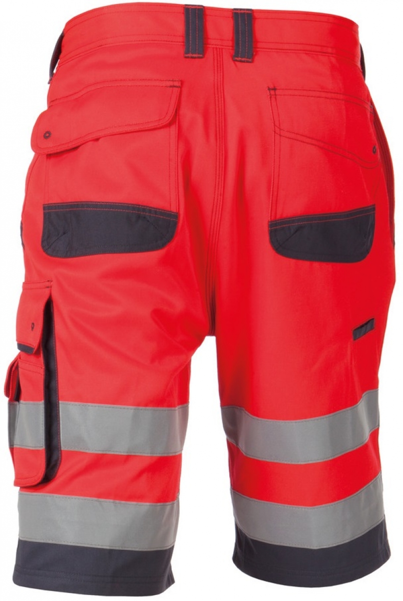 DASSY-Warnschutz, Shorts "LUCCA" rot/grau