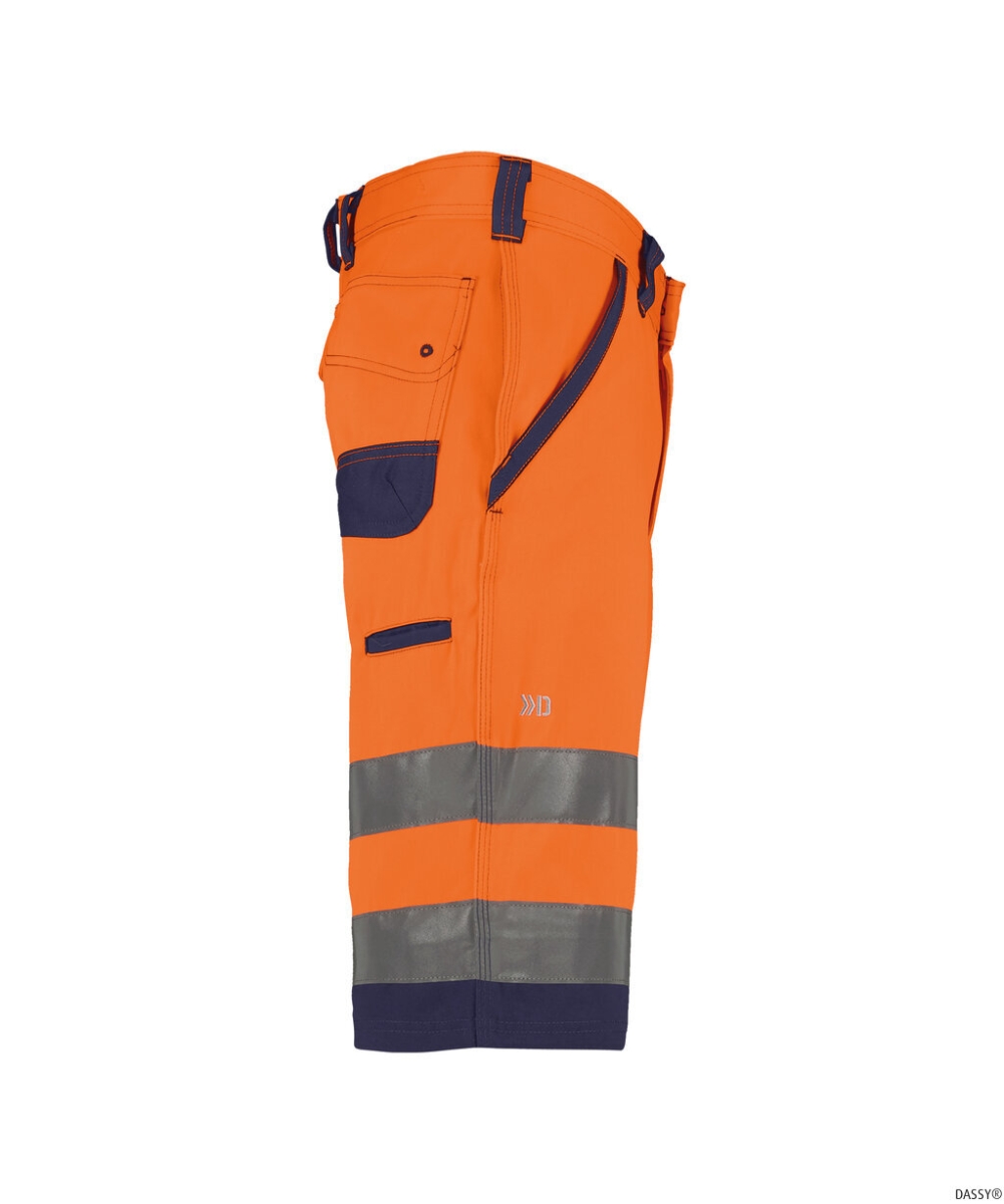 DASSY-Warnschutz, Shorts LUCCA orange/dunkelblau