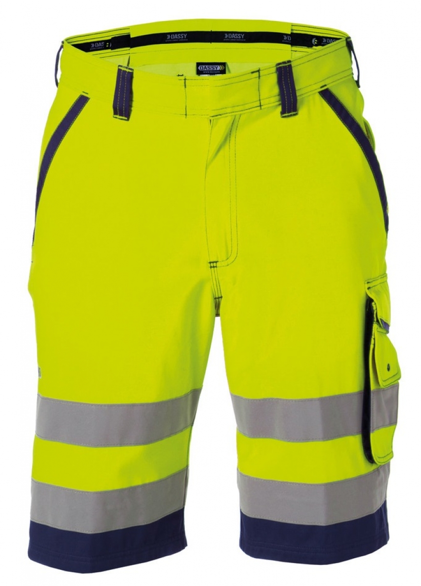 DASSY-Warnschutz, Shorts "LUCCA" gelb/dunkelblau