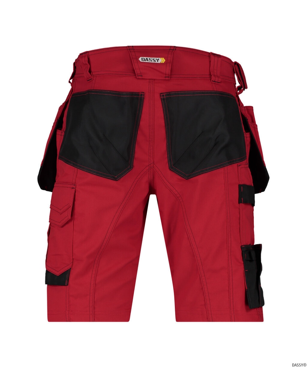 DASSY-Shorts BIONIC, rot/schwarz
