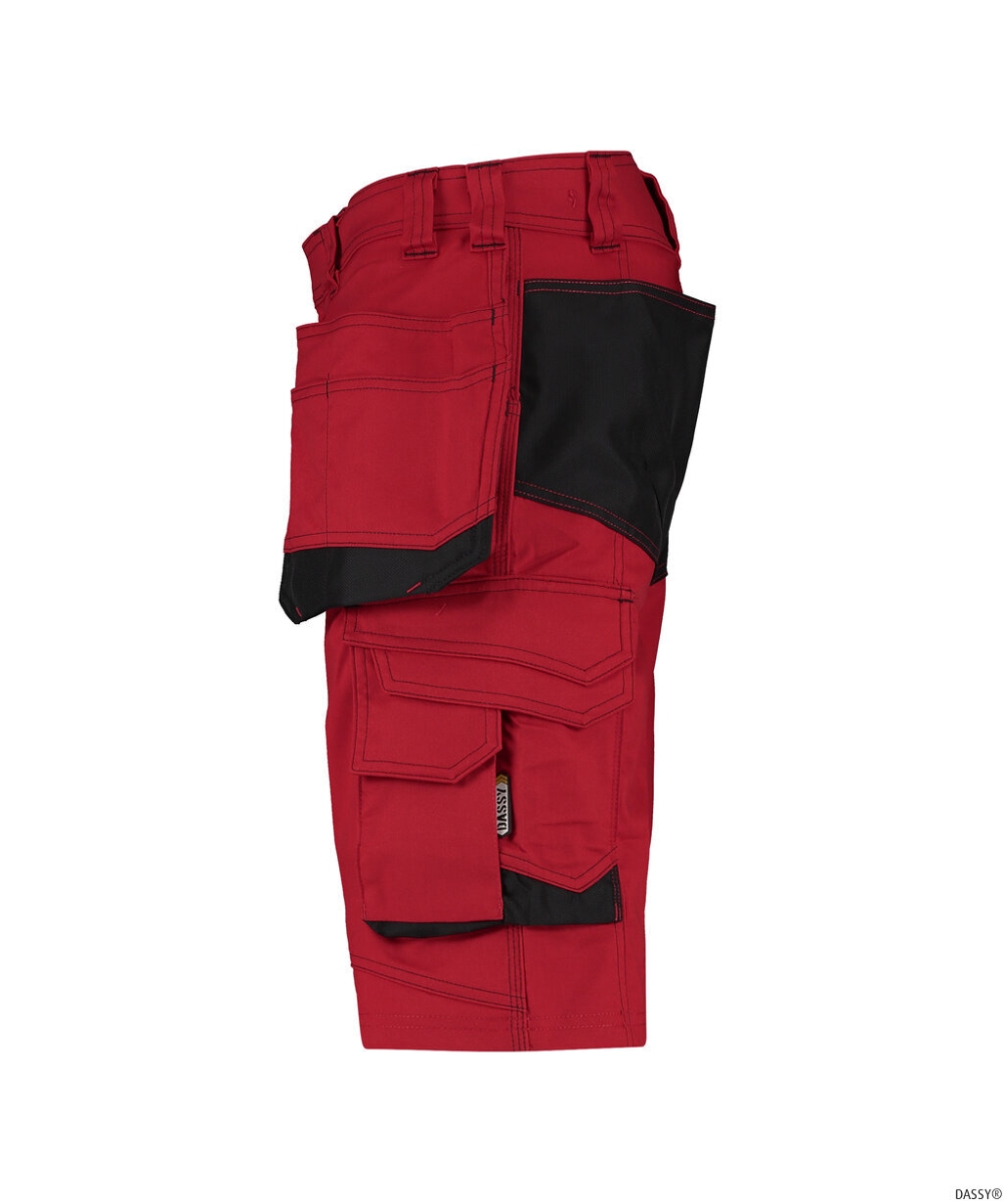DASSY-Shorts BIONIC, rot/schwarz