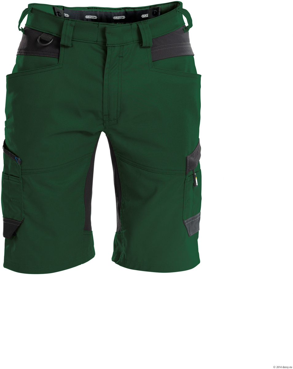 DASSY-Shorts AXIS, flaschengrün/schwarz