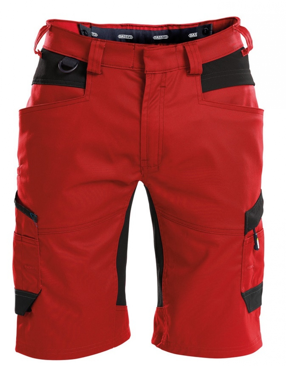 DASSY-Shorts "AXIS", rot/schwarz