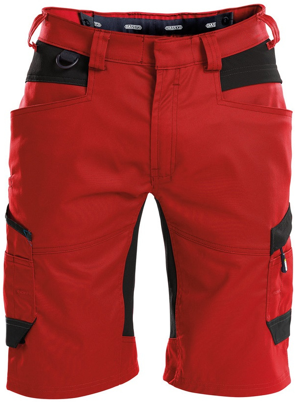 DASSY-Shorts "AXIS", rot/schwarz