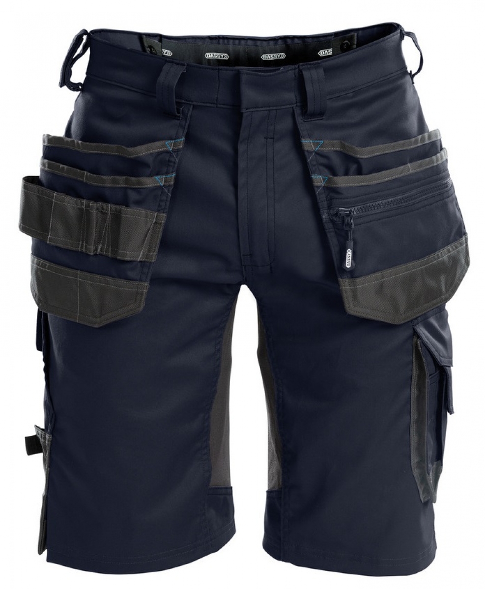 DASSY-Shorts "TRIX", dunkelblau/grau