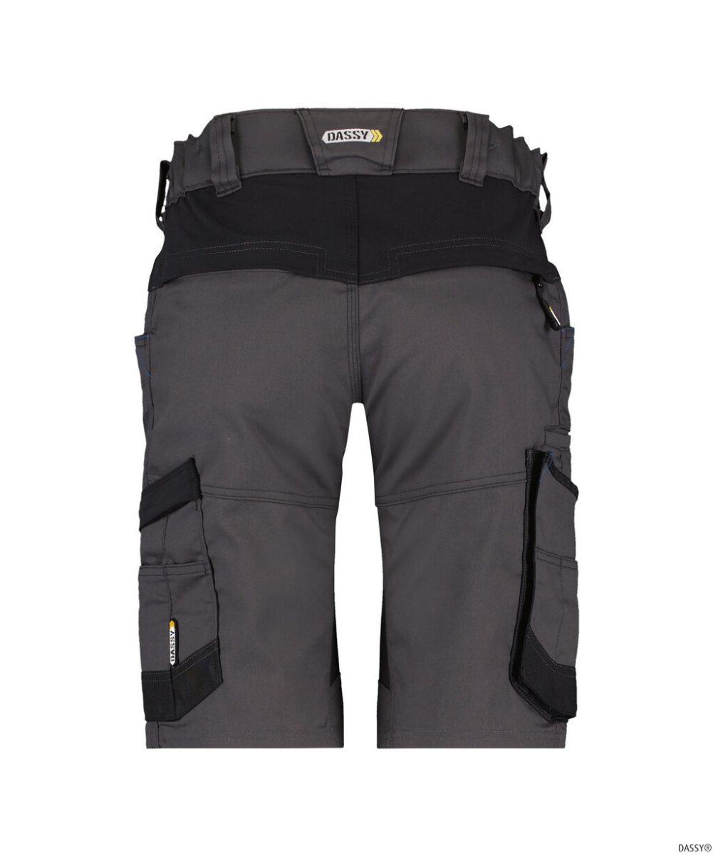 DASSY-Damen-Short mit StretchAXIS, grau/schwarz