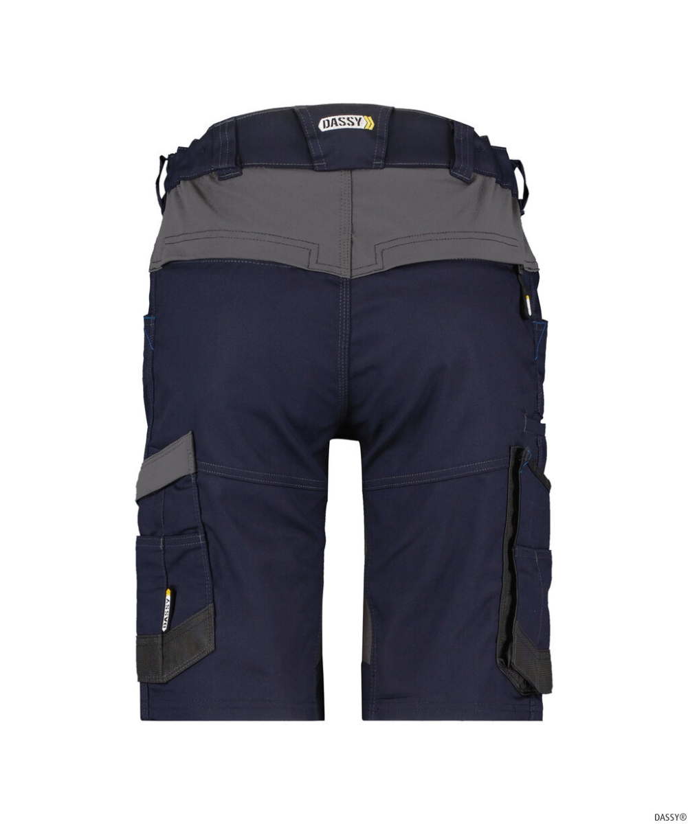 DASSY-Damen-Short mit StretchAXIS, blau/grau