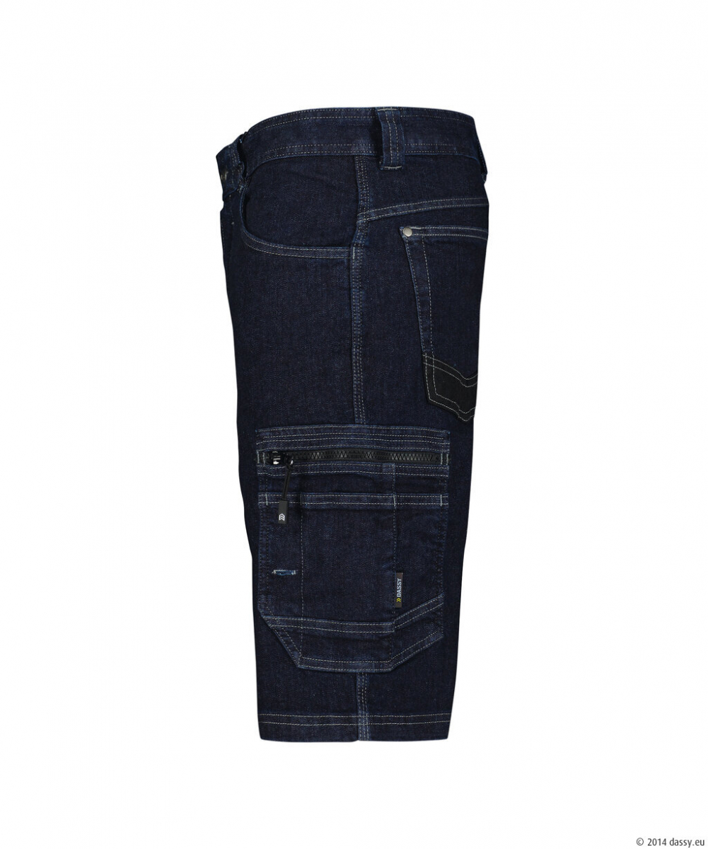 DASSY® Tokyo Jeans-Arbeitsshorts mit Stretch, dunkel jeansblau