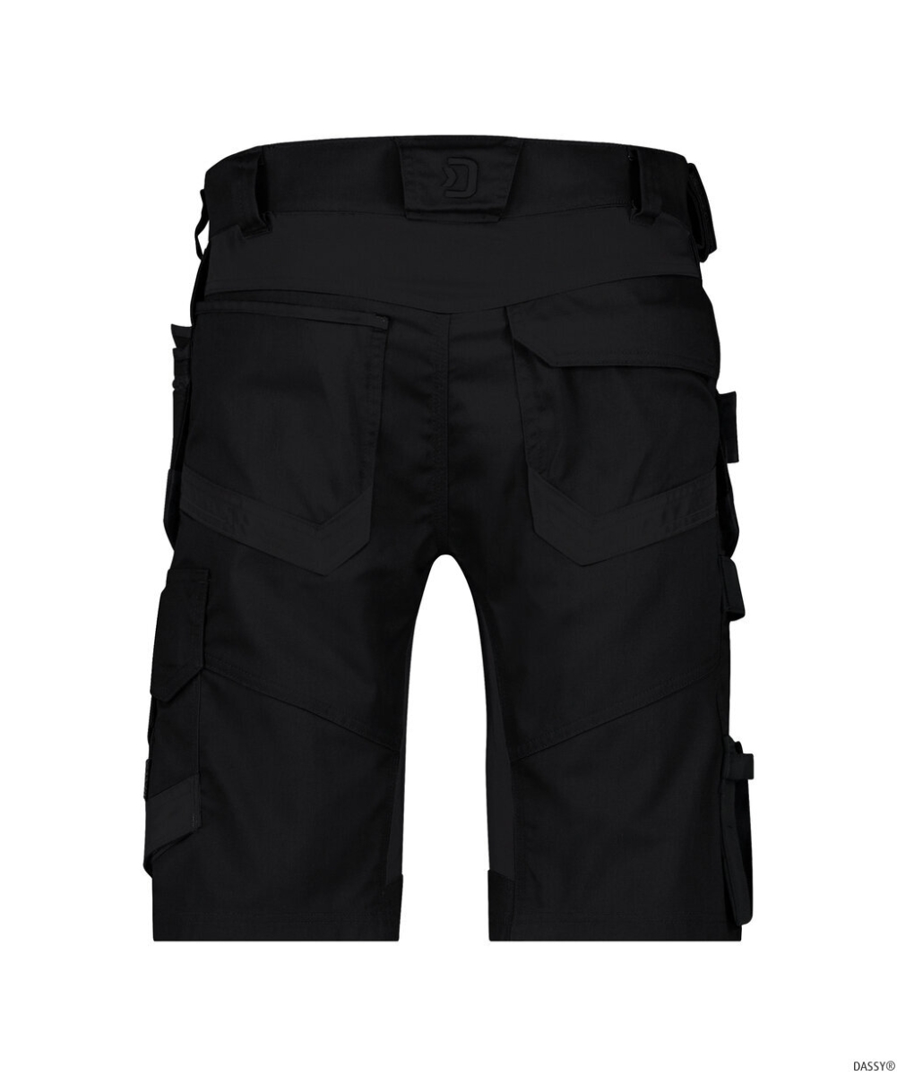 DASSY-Arbeitsshorts Stretch mit Holstertaschen TRIX NEXT, schwarz