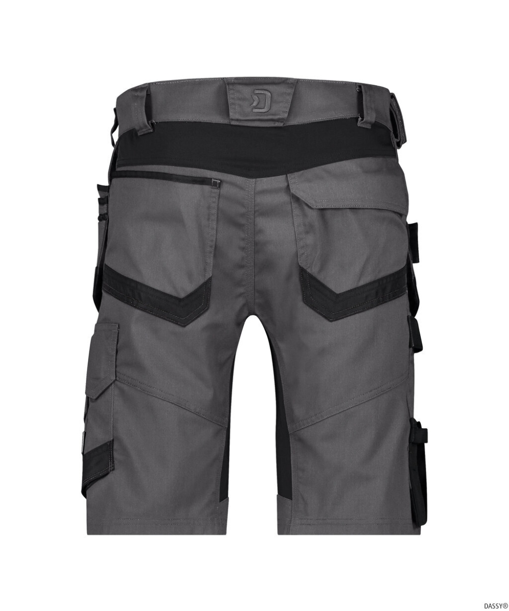 DASSY-Arbeitsshorts Stretch mit Holstertaschen TRIX NEXT, anthrazitgrau/schwarz