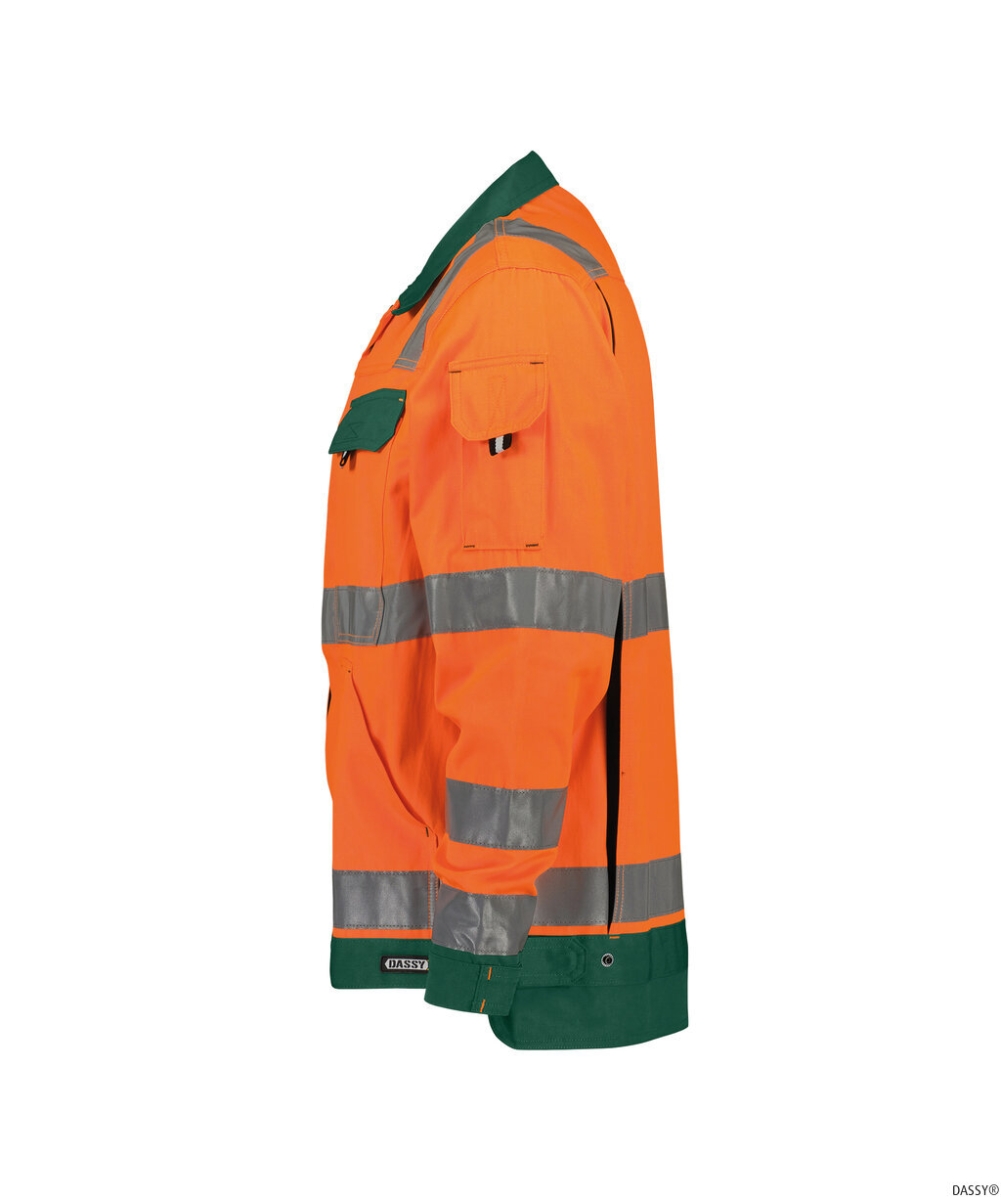 DASSY-Warnschutz, Jacke DUSSELDORF , orange/grün