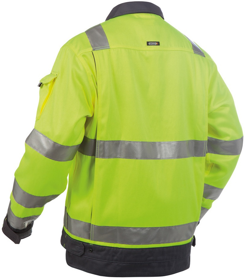 DASSY-Warnschutz, Jacke DUSSELDORF , gelb/grau