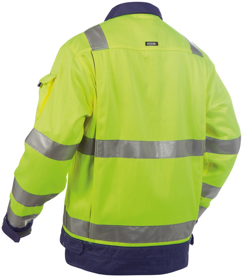 DASSY-Warnschutz, Jacke DUSSELDORF , gelb/dunkelblau