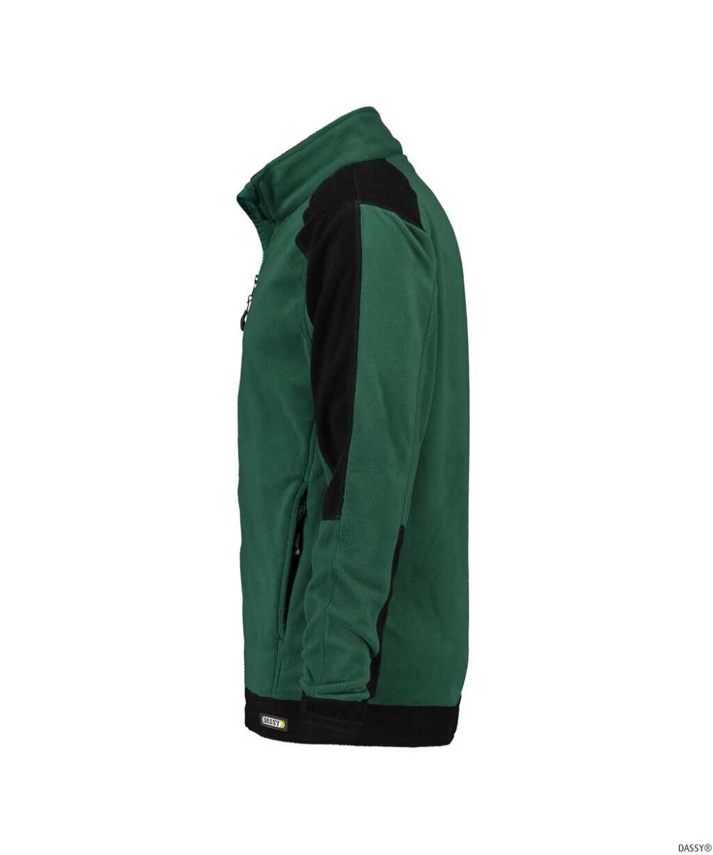 DASSY-Workwear, Fleecejacke KAZAN, grün/schwarz