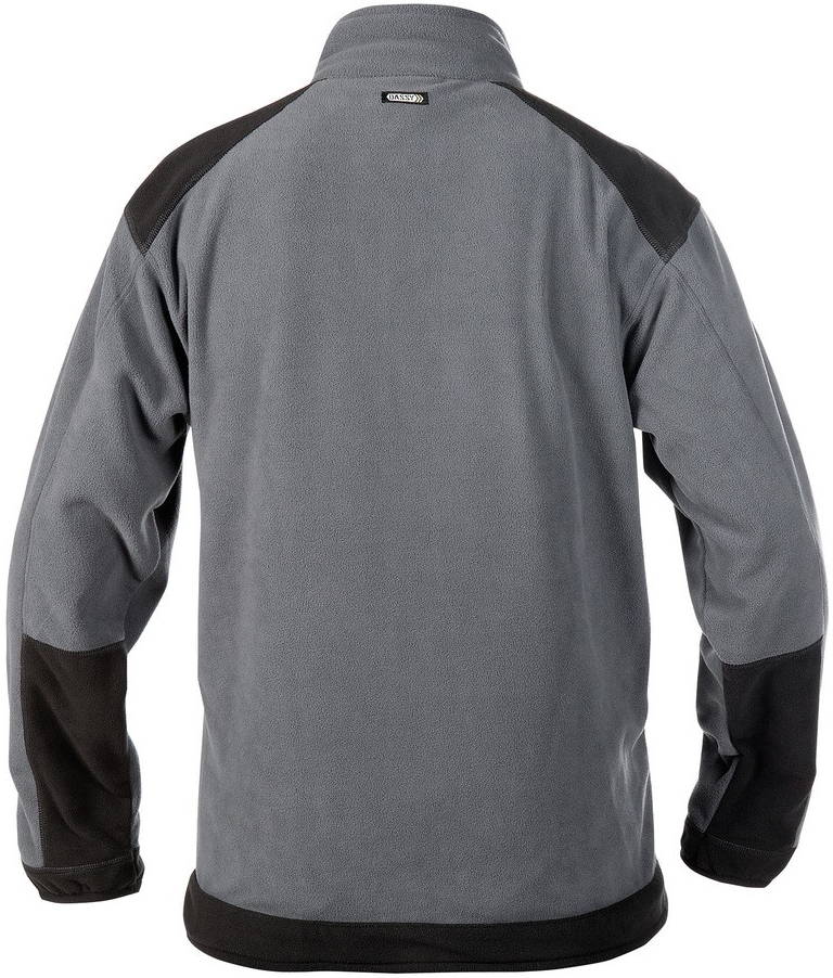 DASSY-Workwear, Fleecejacke KAZAN, grau/schwarz