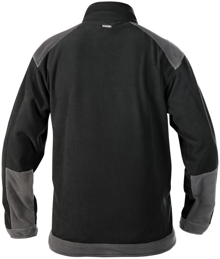 DASSY-Workwear, Fleecejacke KAZAN, schwarz/grau
