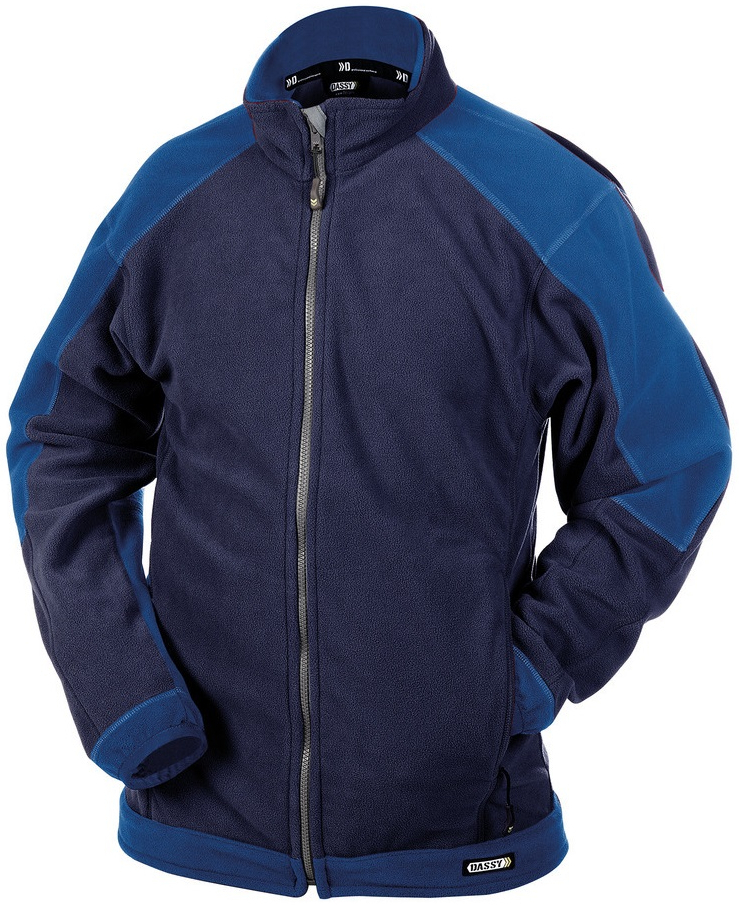 DASSY-Workwear, Fleecejacke "KAZAN", dunkelblau/kornblau