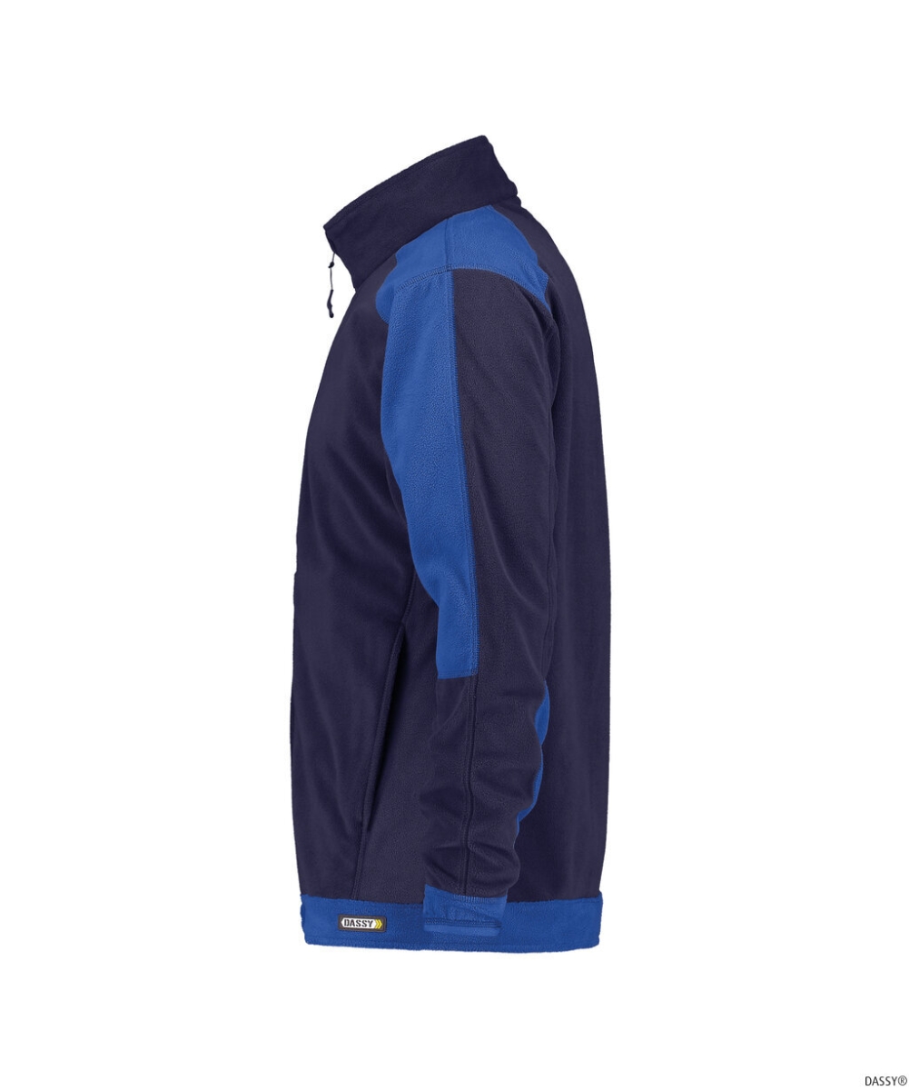 DASSY-Workwear, Fleecejacke KAZAN, dunkelblau/kornblau