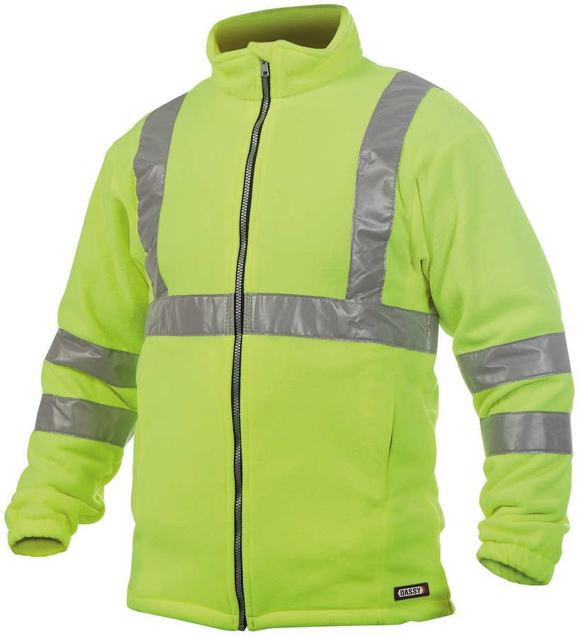 DASSY-Warnschutz, Fleecejacke KALUGA , gelb