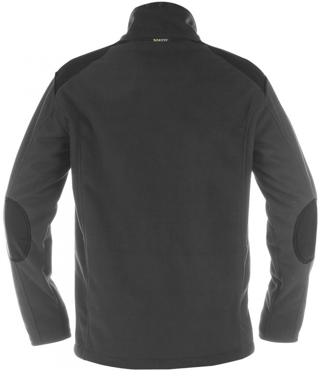DASSY-Workwear, Fleecejacke "CROFT",  grau/schwarz