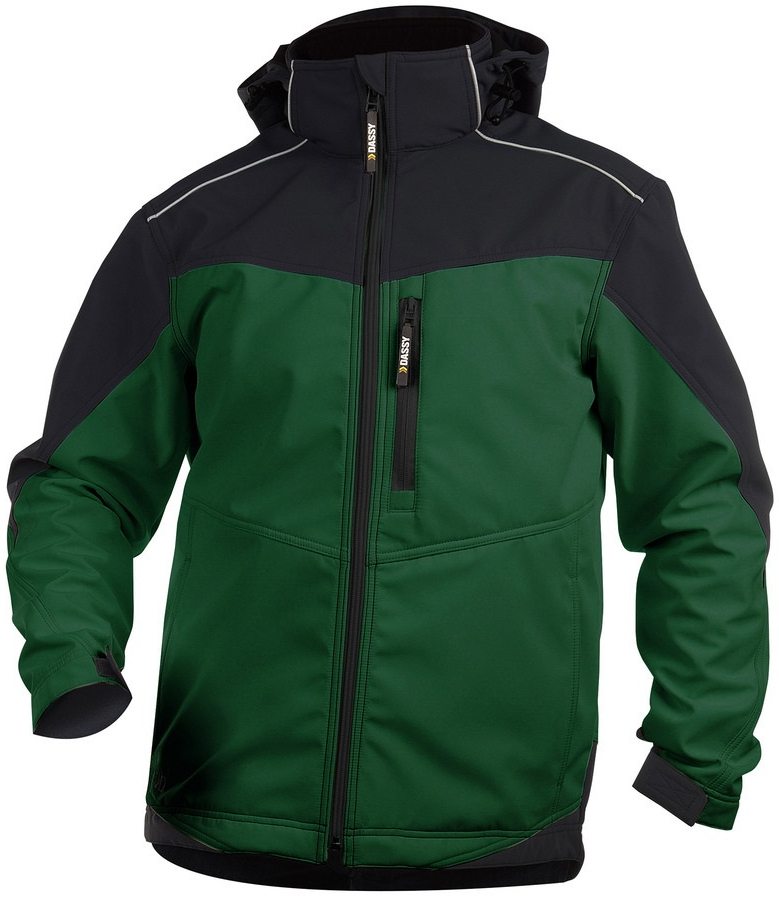 DASSY-Workwear, Softshell-Jacke "JAKARTA" , grn/schwarz