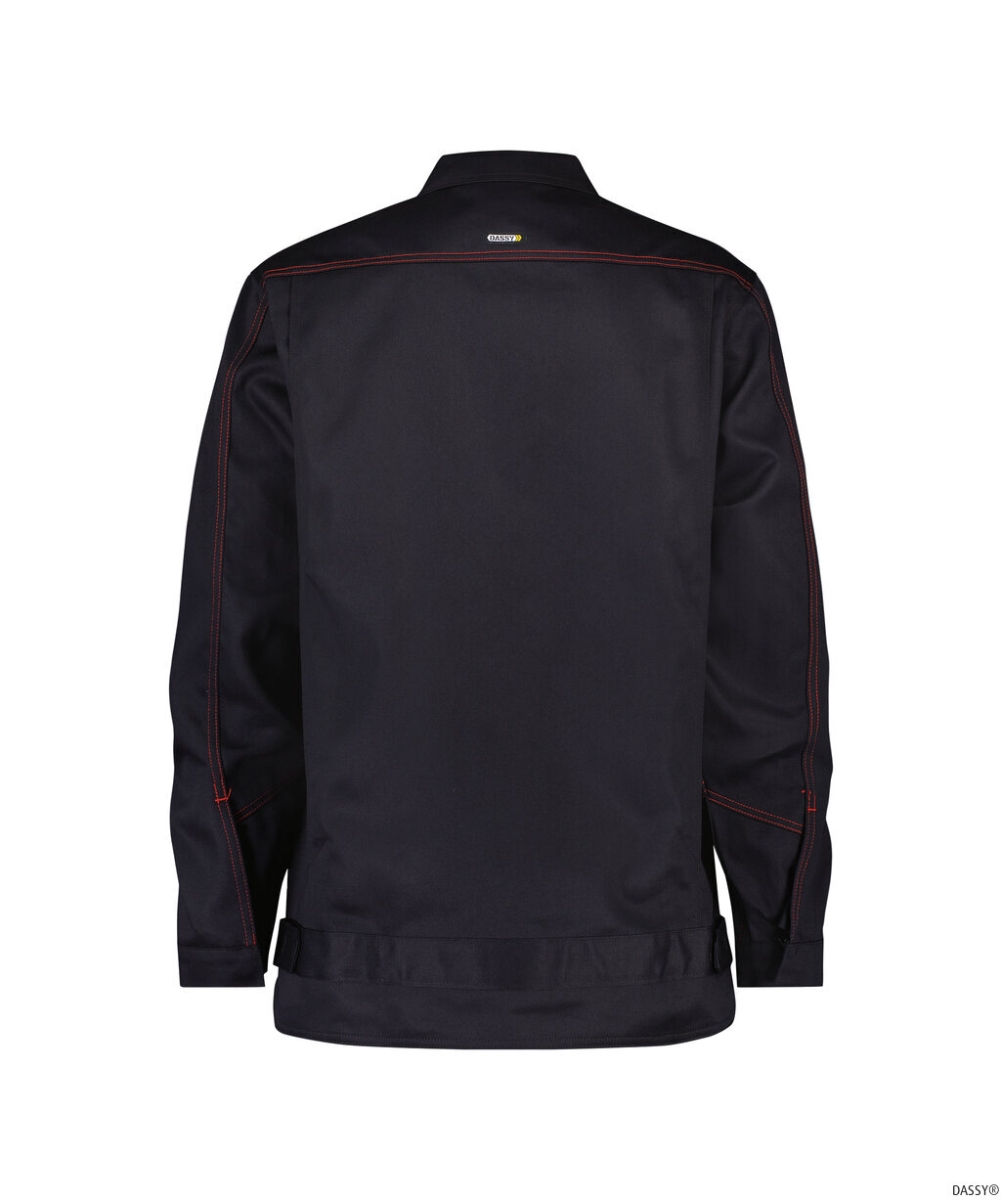 DASSY-Schweißer-Schutz, Flammhemmende Arbeitsjacke MONTANA , schwarz