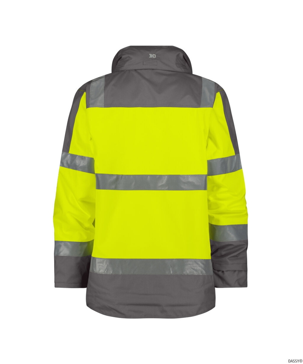 DASSY-Warnschutz, Regenparka ATLANTIS , gelb/grau